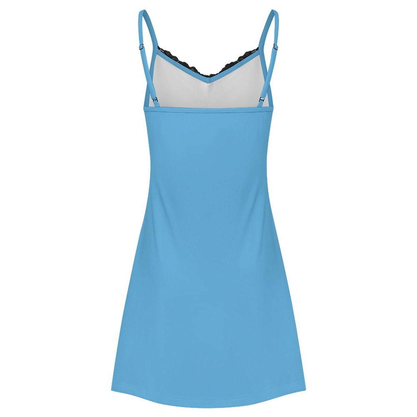 Fiji Flag Inspired Women's Lace Slit Cami Pajama Dress
