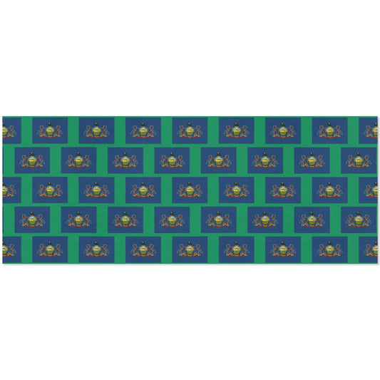 Pennsylvania Flag Custom Gift Wrapping Paper 58"x 22.5" (4 Rolls)