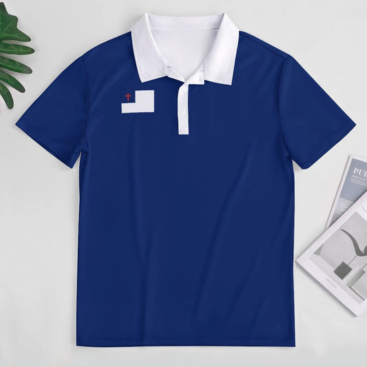 Christian Flag Inspired Women's Straight Fit Polo Shirt