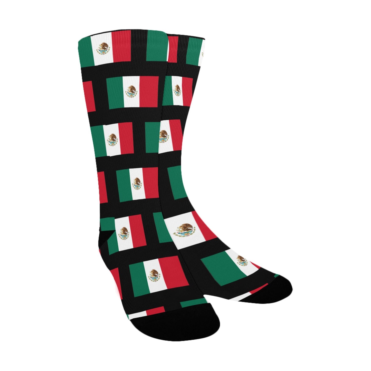 Mexico Flag Inspired Women's Custom  Socks | Ships from USA