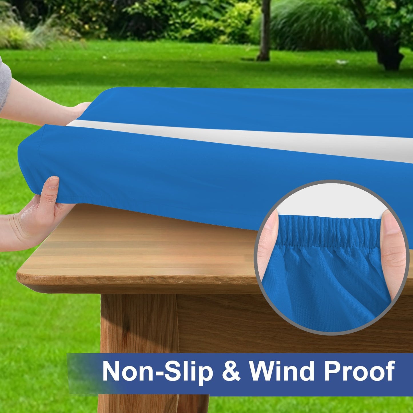Nicaragua Flag Picnic Table Cover (72" x 30") (Made in the USA)