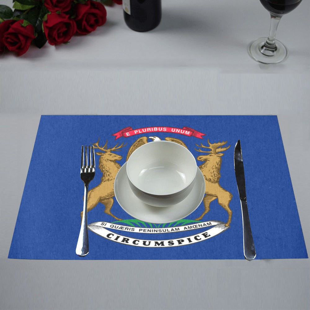 Michigan Flag Placemats 12" x 18" (Set of 6)