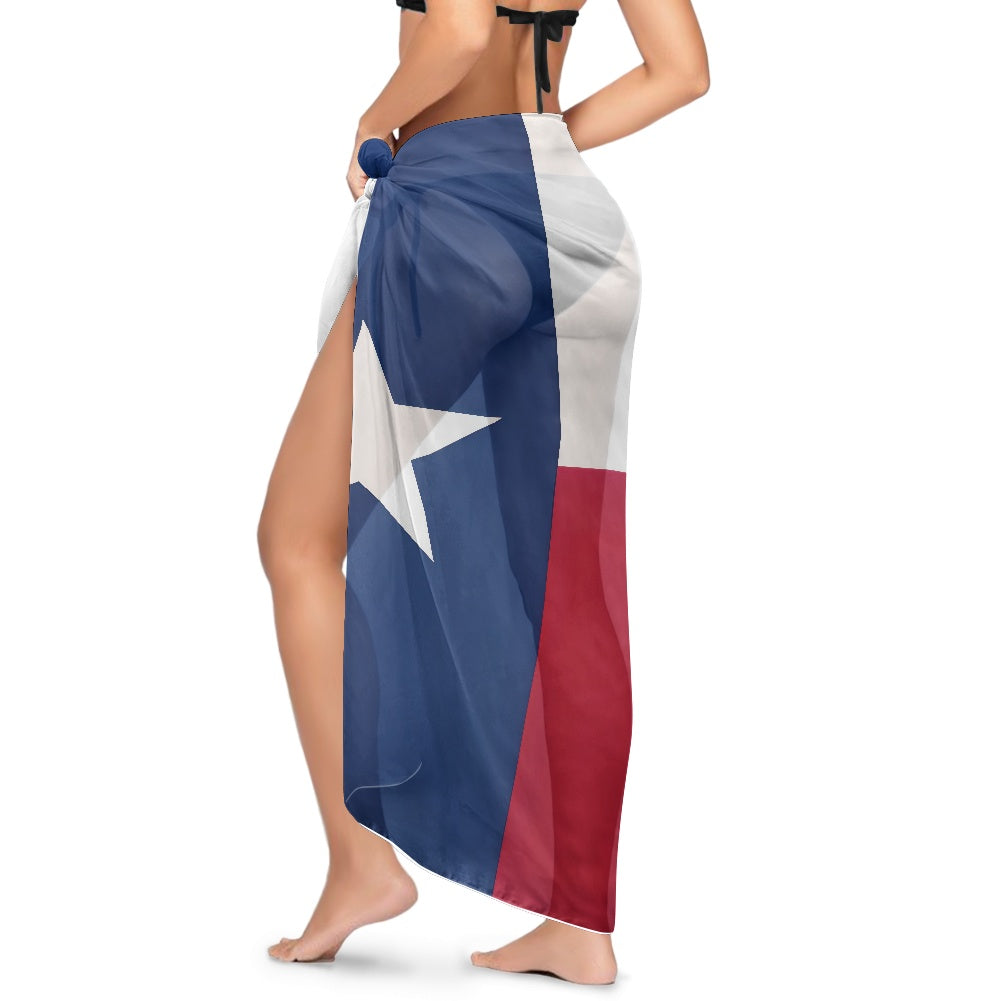 Texas Flag Inspired Bikini Cover-Up