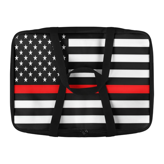 Thin Red Line Flag Inspired Insulated Casserole Carrier – Durable Hot & Cold Food Bag