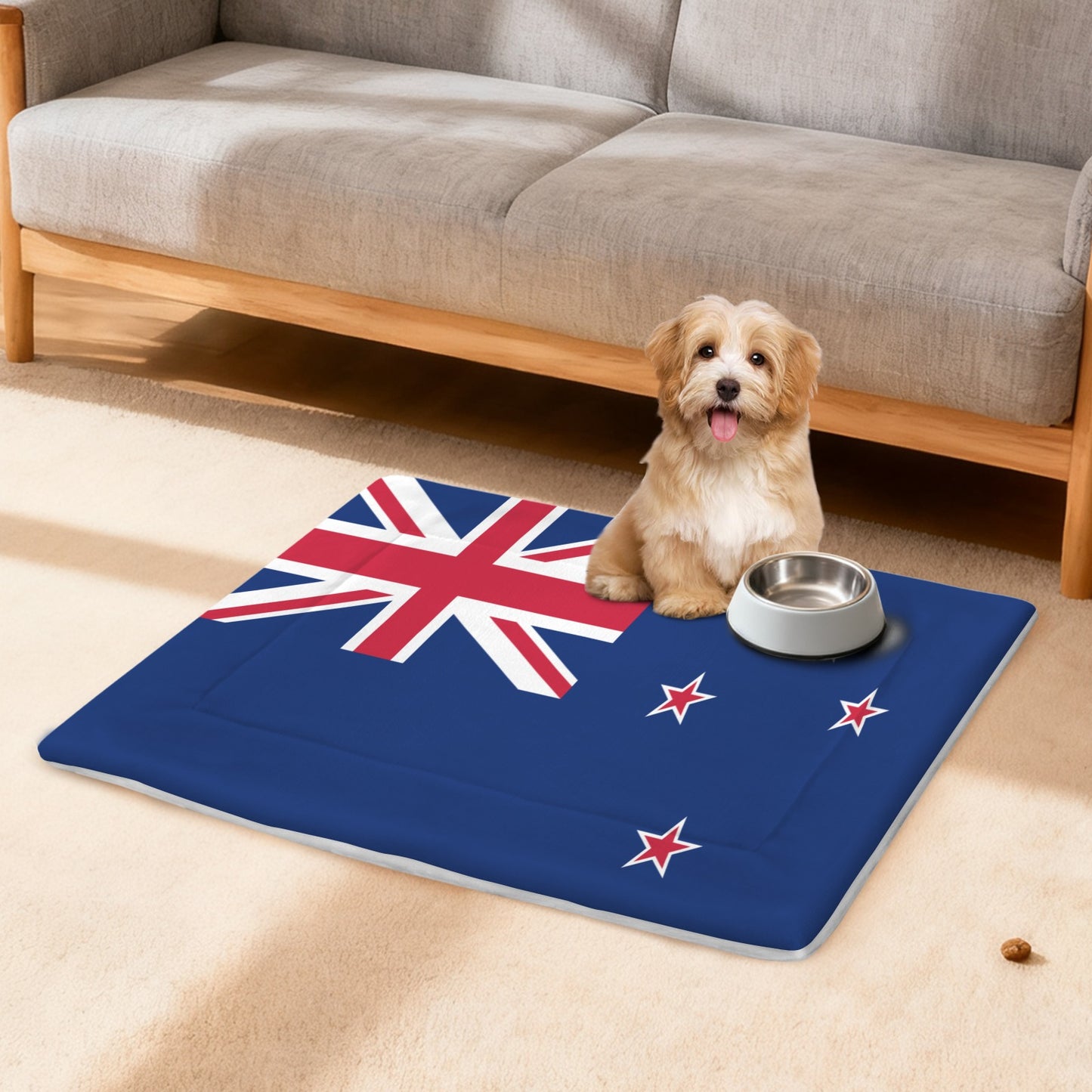 New Zealand Flag Inspired Pet Mat 25x18inch (Made in the USA)