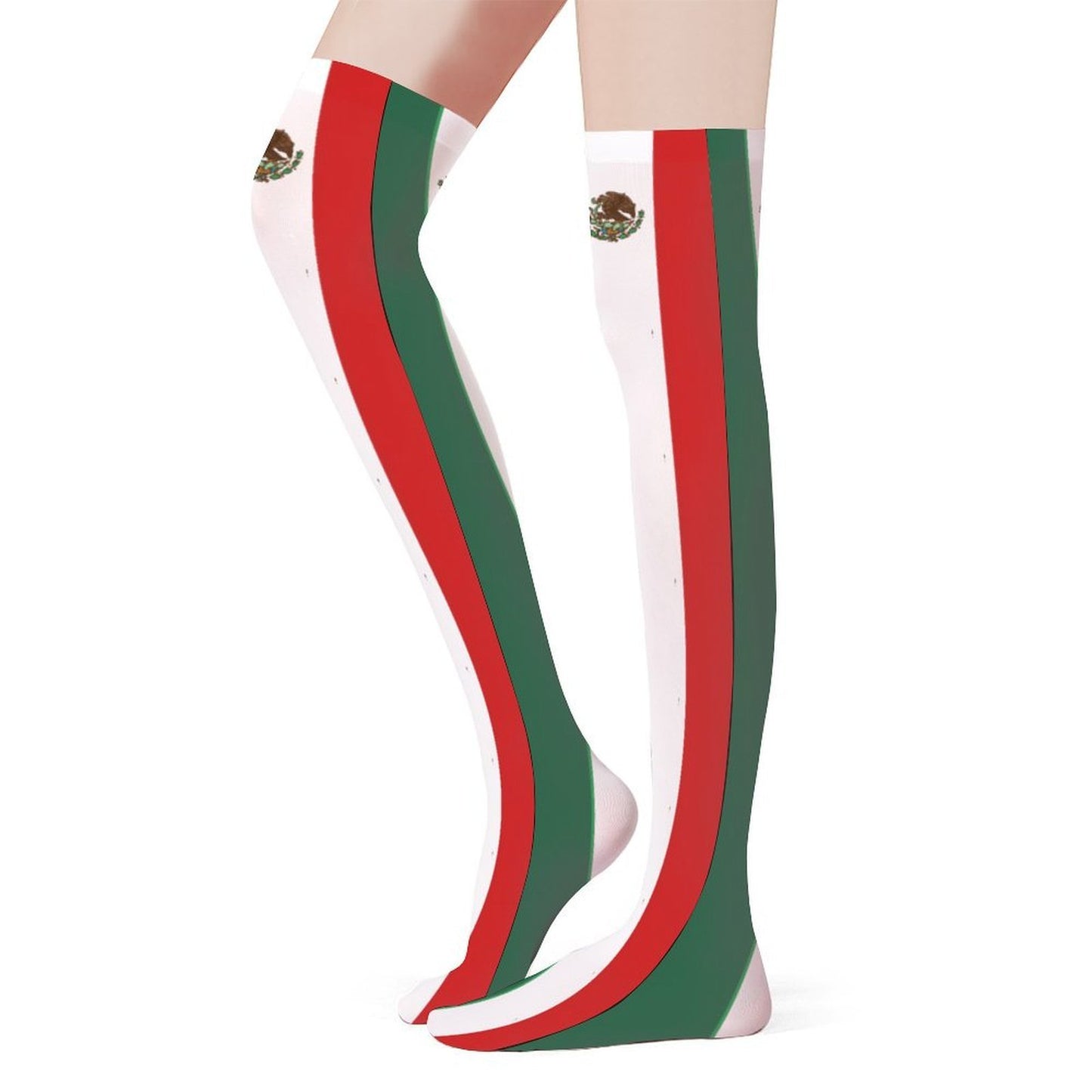 Mexico Flag Inspired Trendy Stockings (Long)