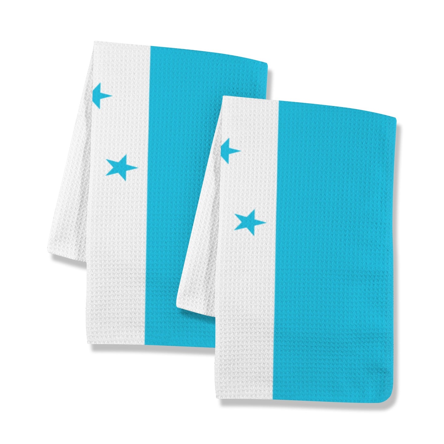 Honduras Flag Inspired Kitchen Towel 40X60cm (Pack of 2) (Made in the USA)