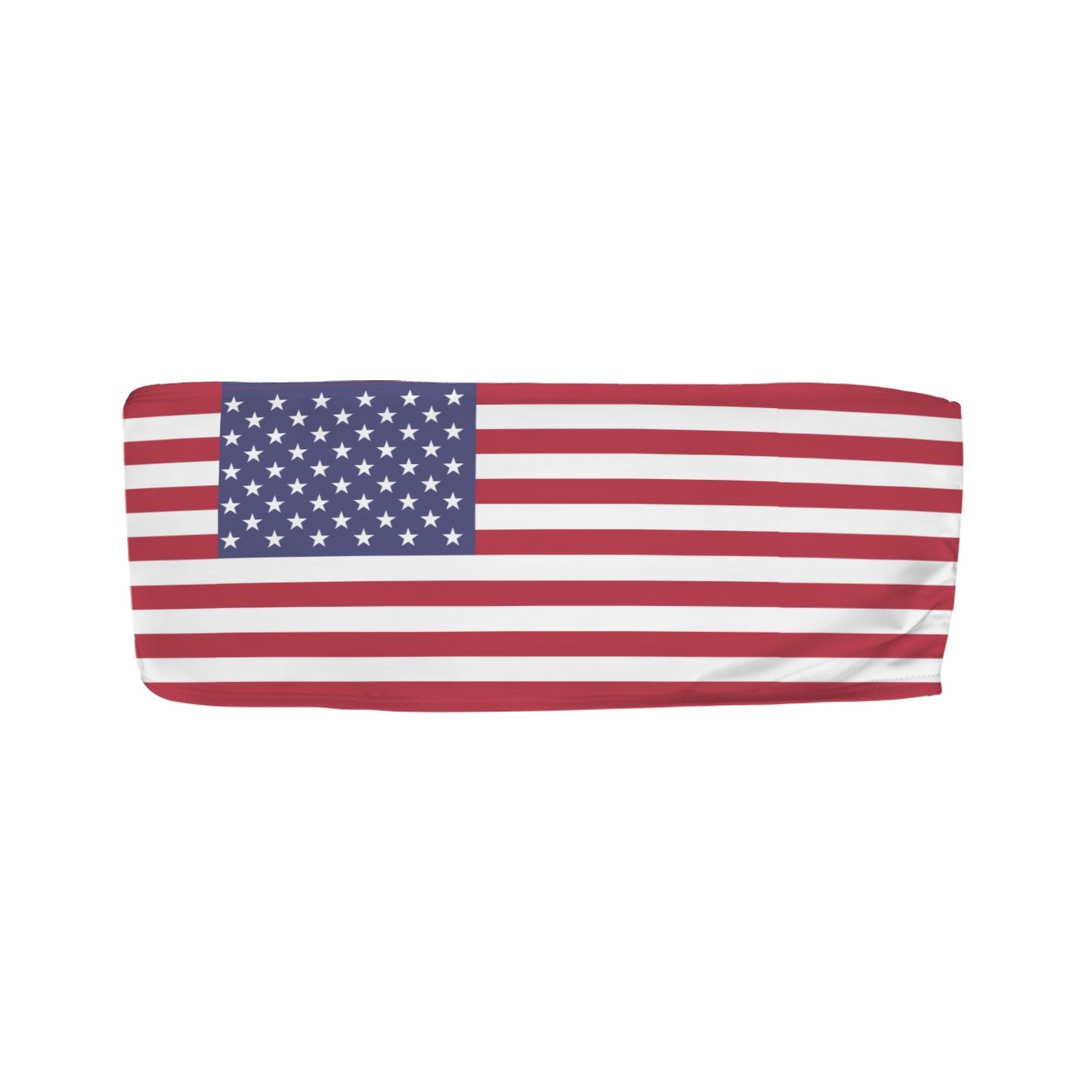 USA/American Flag Inspired Bandeau Tube Bikini Top