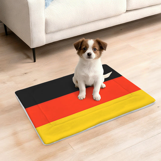 Germany Flag Inspired Pet Mat 25x18inch (Made in the USA)