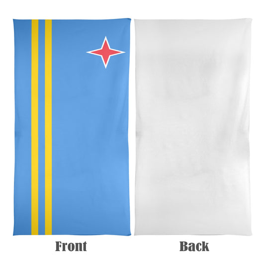 Aruba Flag Beach Towel 31"x71" (Made in USA)