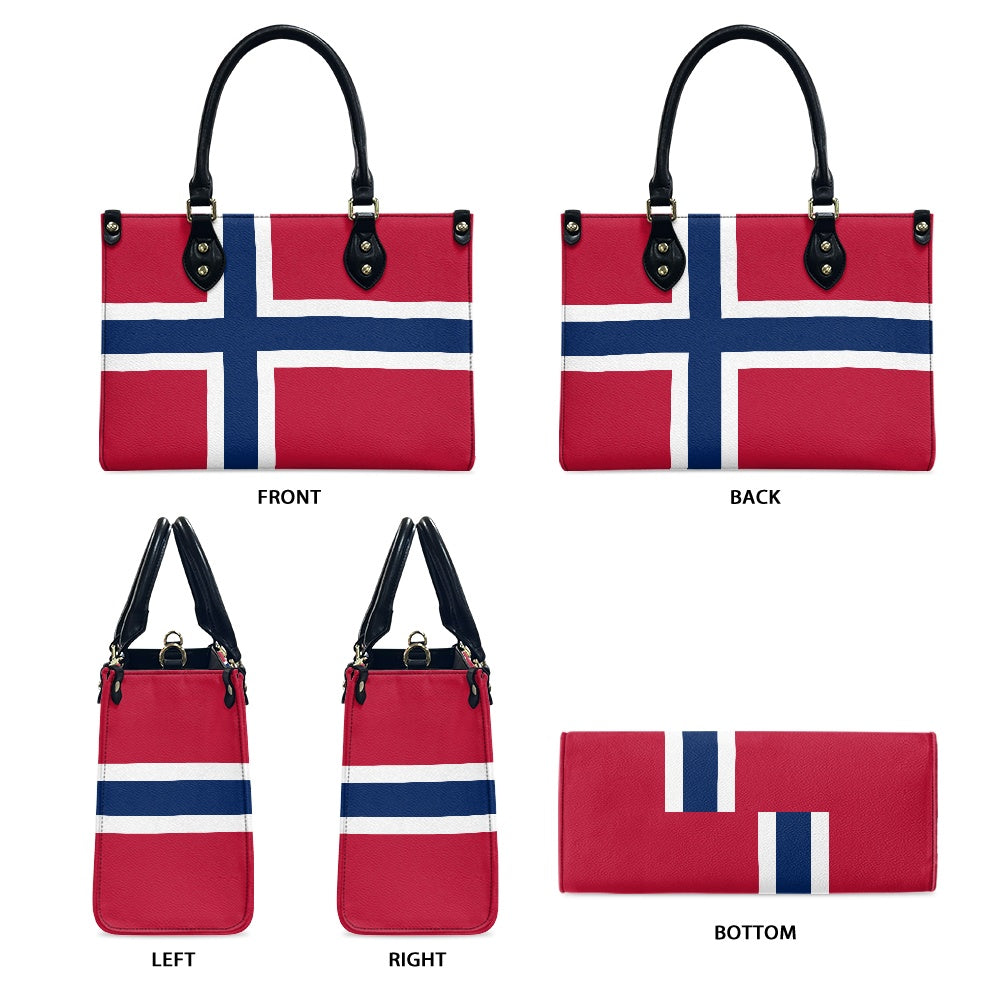 Norway Flag Bag With Bold Display – PU Leather Purse for Everyday - Luv My Flag