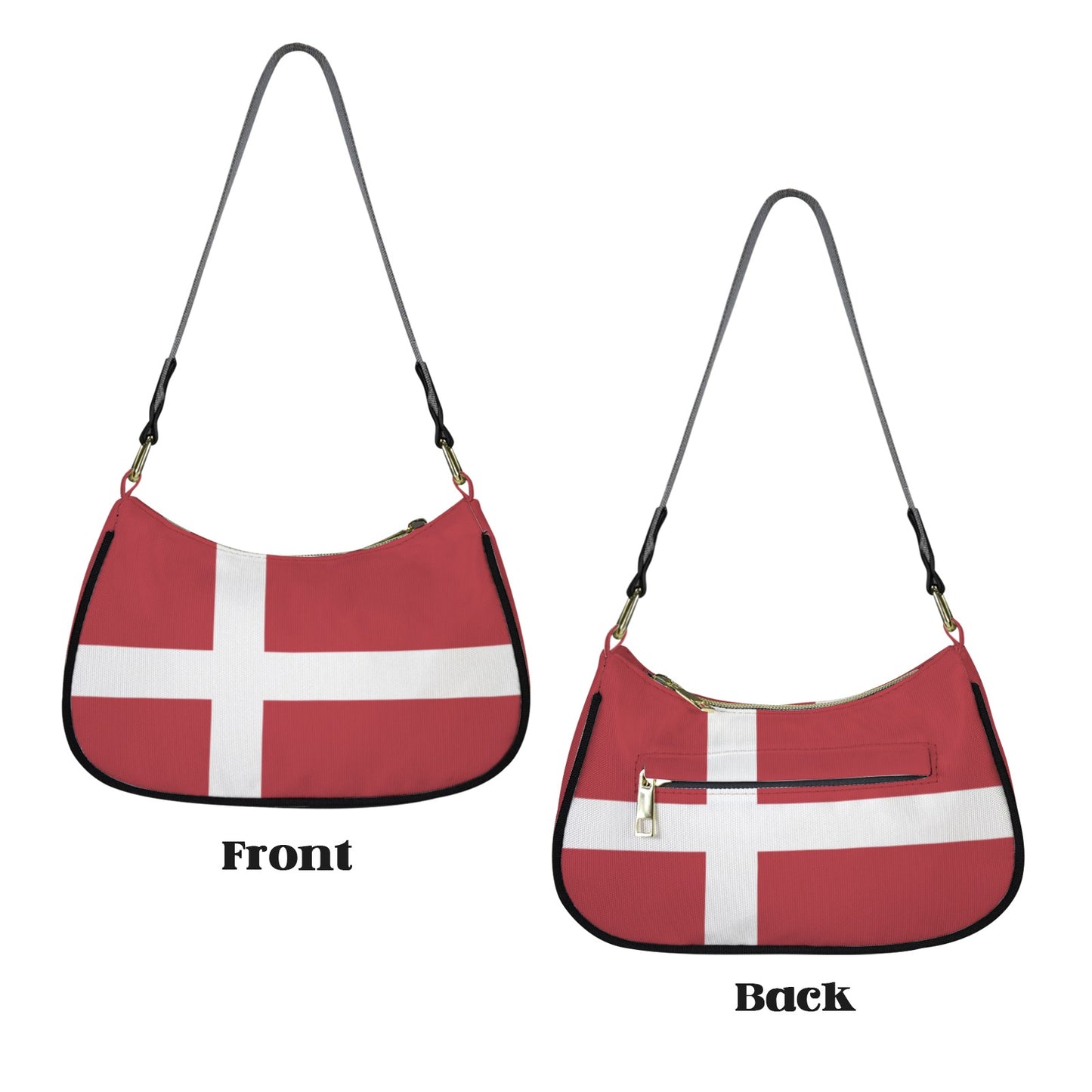 Denmark Flag Inspired Women's Shoulder Bag