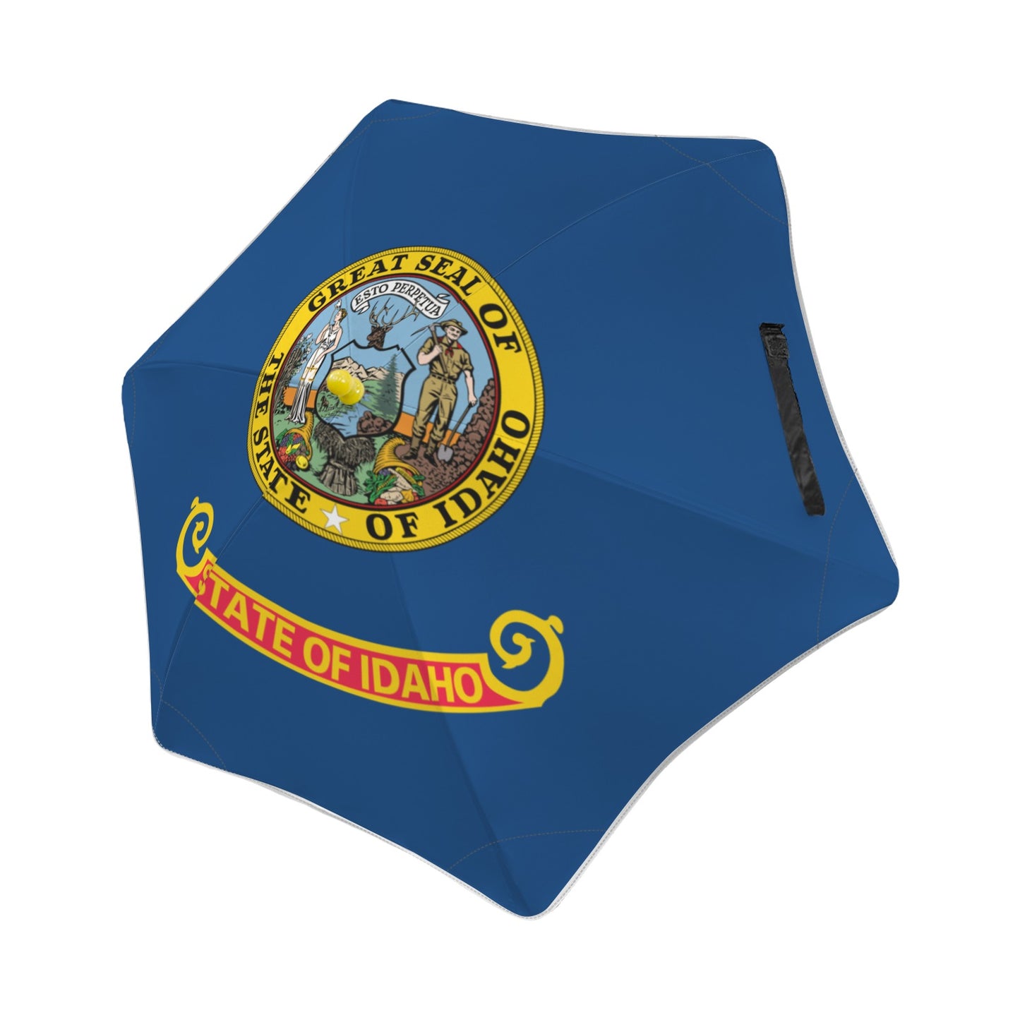 Idaho Flag Inspired Kids Safe Round Corner Umbrella
