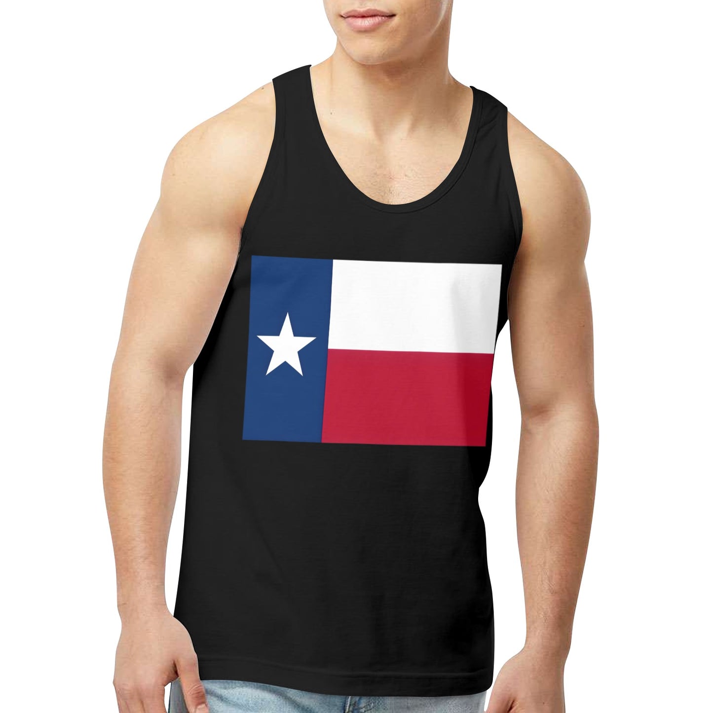 Texas Flag Men's Tank Top (Front Printing) | Ships from USA