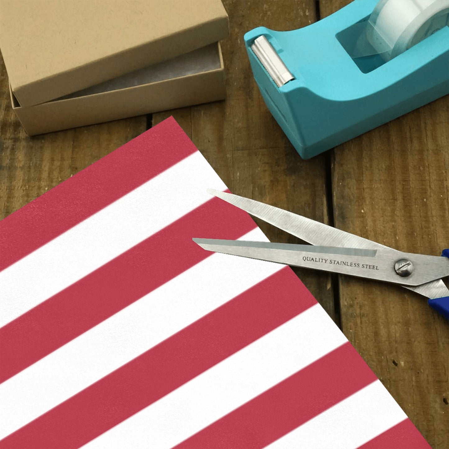 USA/American Flag Inspired Custom Gift Wrapping Paper 58"x 22.5" (4 Rolls)