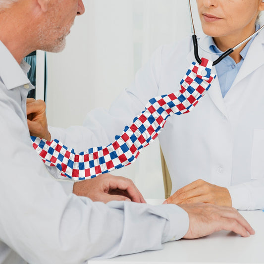 USA/American Flag Inspired Checkered Pattern Stethoscope Protective Cover
