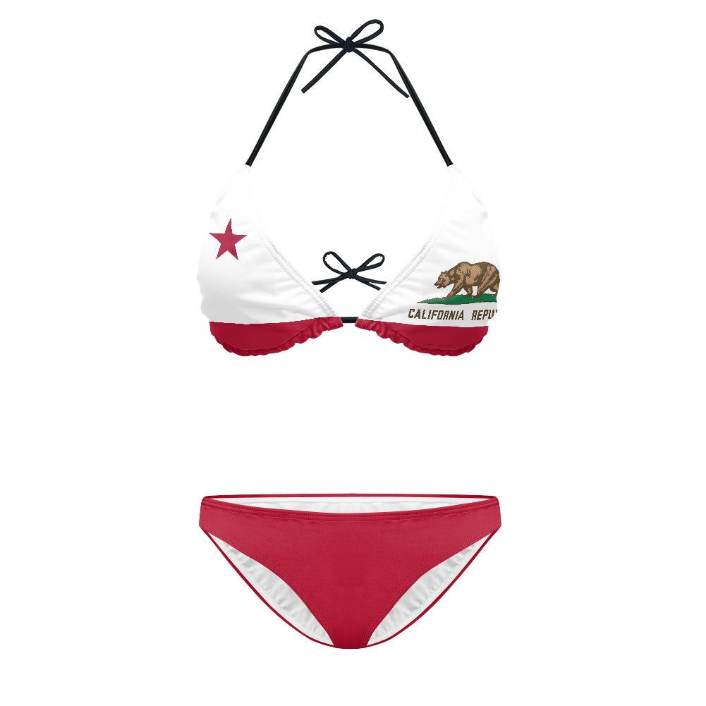 California Flag Inspired Women's Bikini