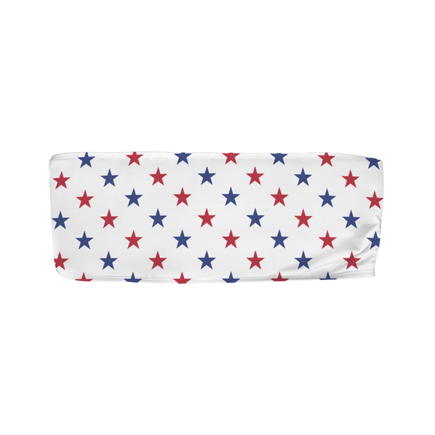 USA/American Flag Inspired Red and Blue Stars Flag Inspired Bandeau Tube Bikini Top