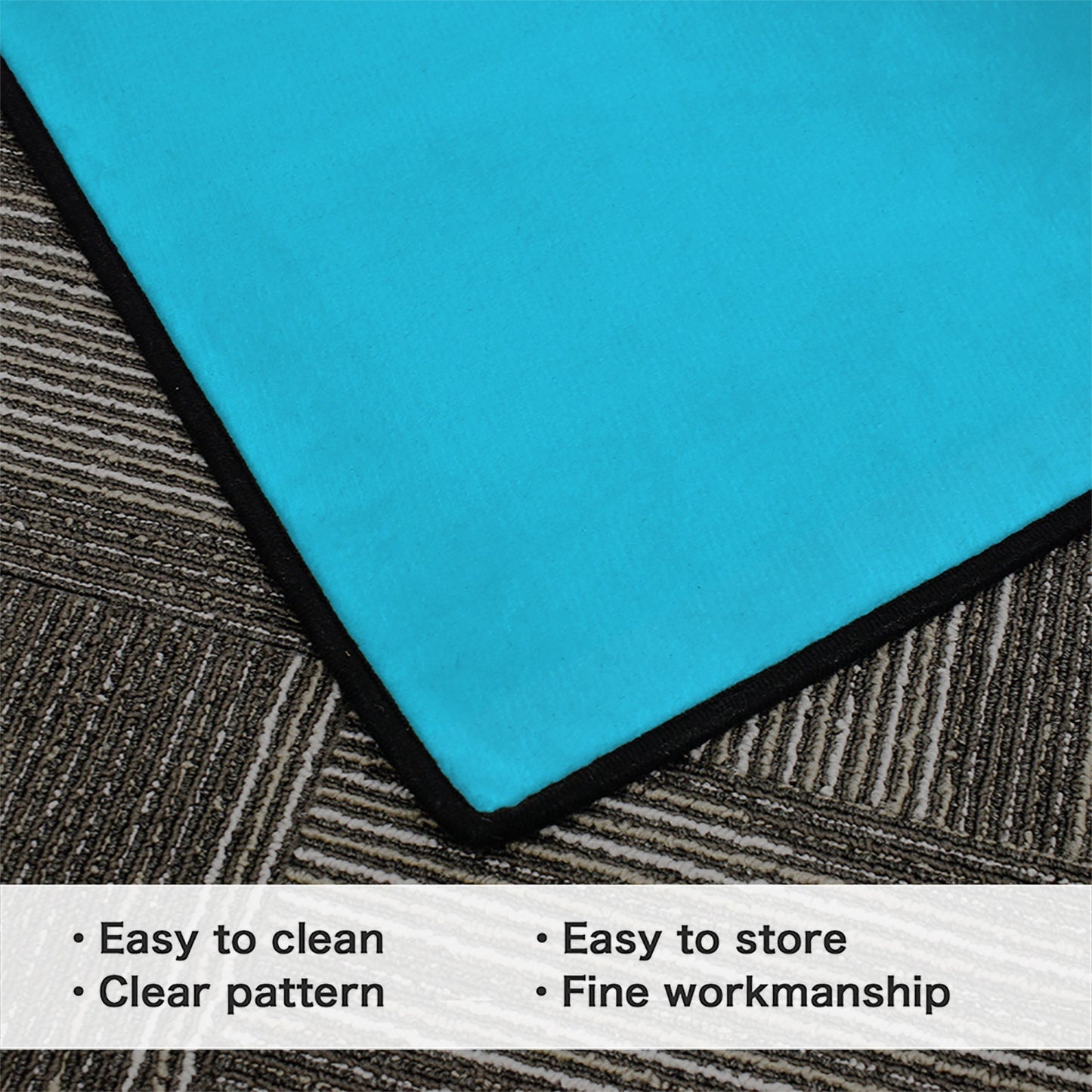 Honduras Flag Inspired 84x60 Inch Area Rug with Black Binding (Made in the USA)