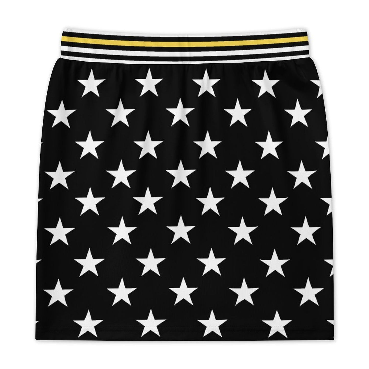 Thin Gold Line Flag Inspired Women's Mini Skirt