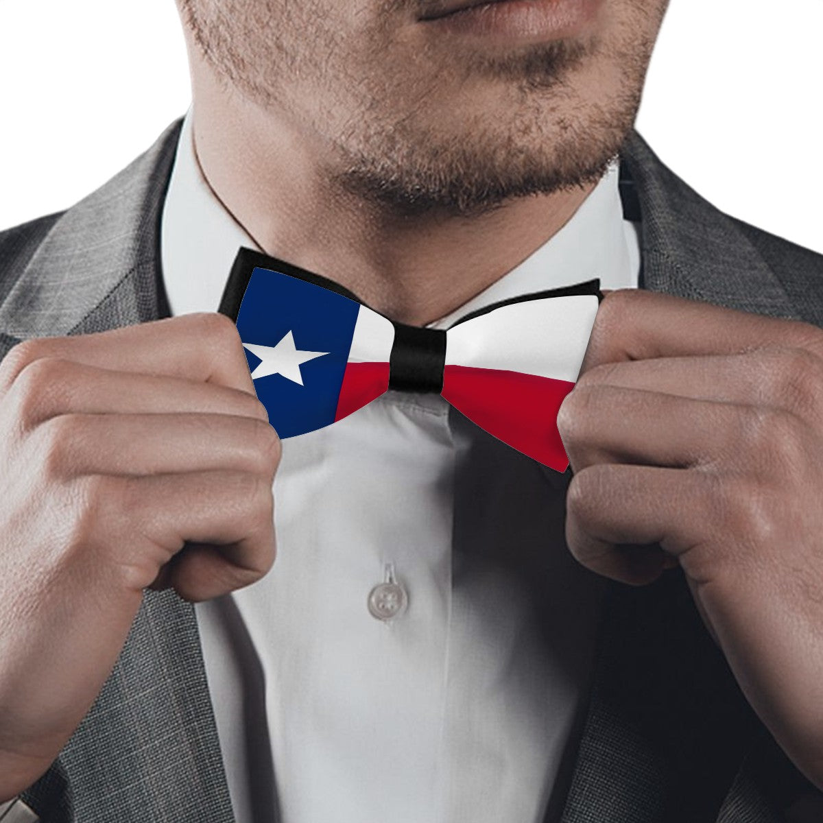 Texas Flag Formal Neckwear  – Bold Lone Star Swagger Bow Tie - Luv My Flag