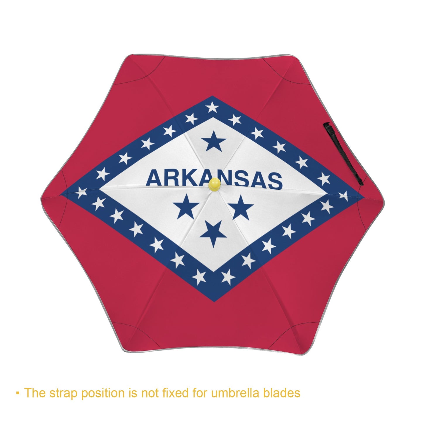 Arkansas Flag Inspired Kids Safe Round Corner Umbrella