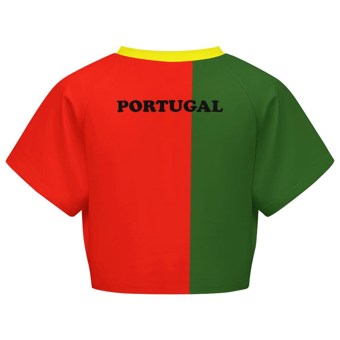 Portugal Flag Inspired Women's Cropped Shirt