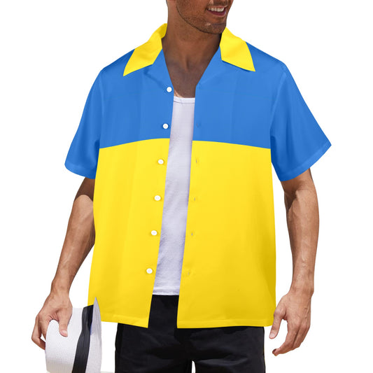 Ukraine Flag Hawaiian Shirt (Made in USA)