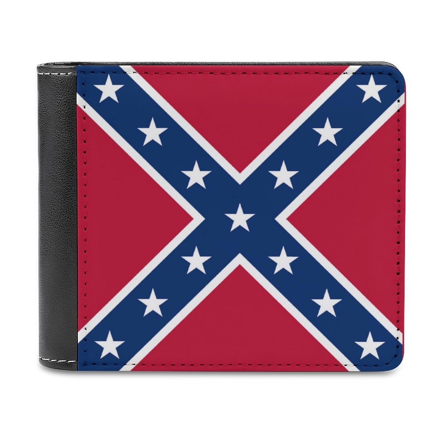 Confederate Battle Flag Inspired Men's Wallet