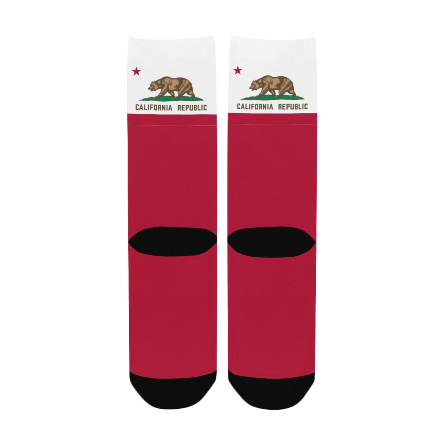 California Flag Inspired Women's Custom  Socks | Ships from USA