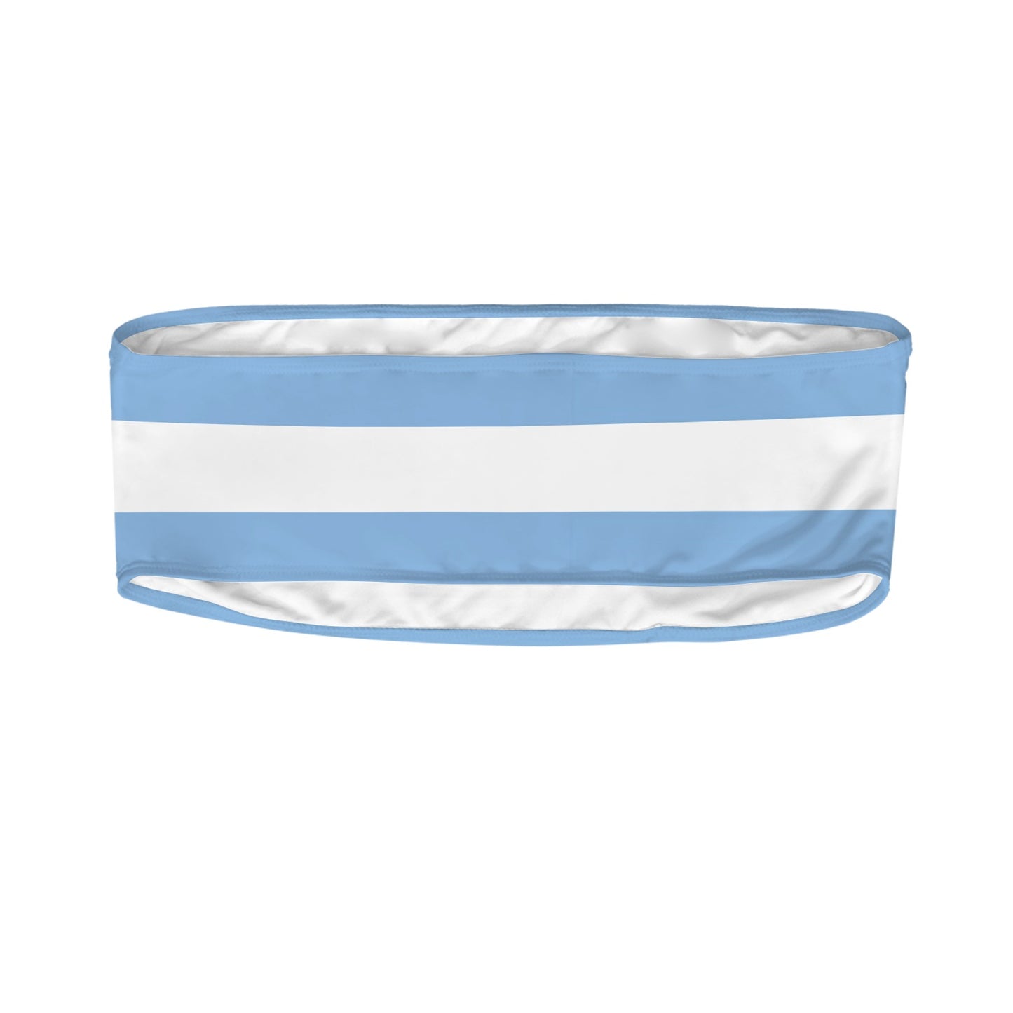 Argentina Flag Inspired Bandeau Tube Bikini Top