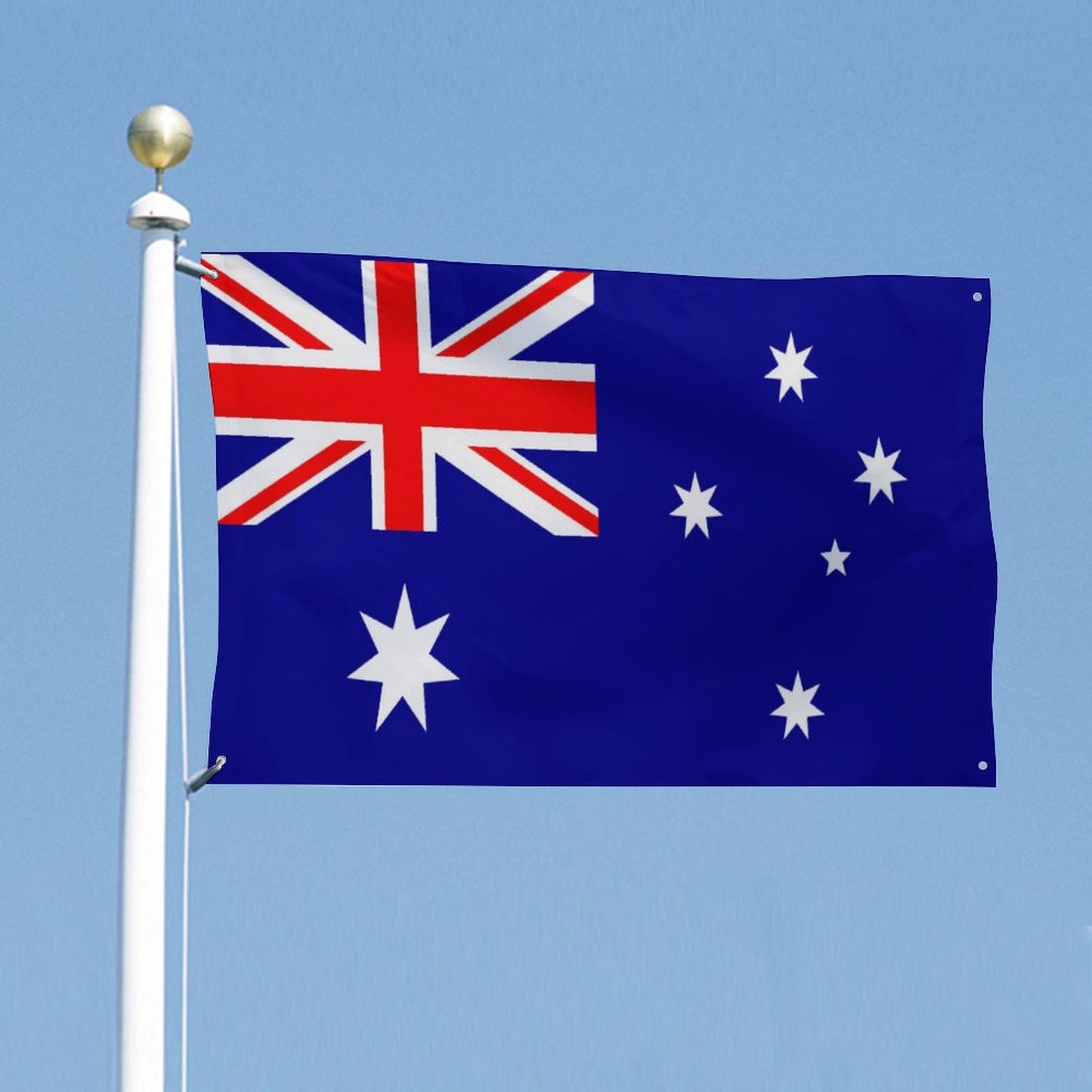 Australia Flag Inspired Wall Mount Flag with Four Grommets (35x59 in)