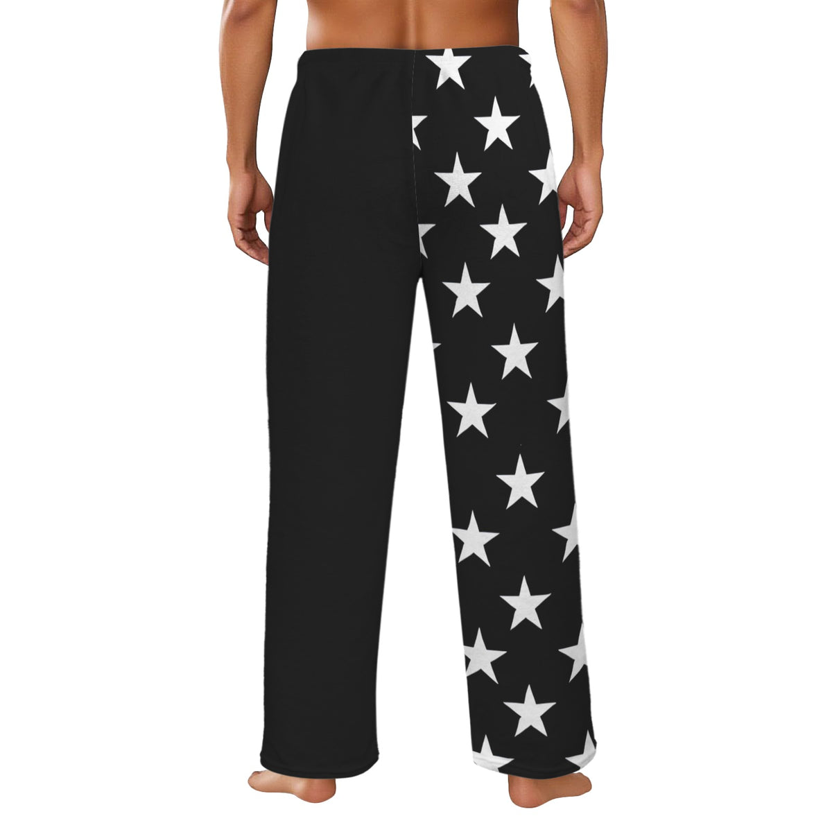 Thin Gold Line Flag Inspired Style-2 Men's Flannel Pajama Trousers Printed in the USA