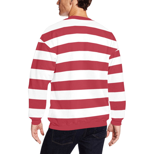 USA/American Flag Inspired Men’s Fuzzy Sweatshirt Made in USA
