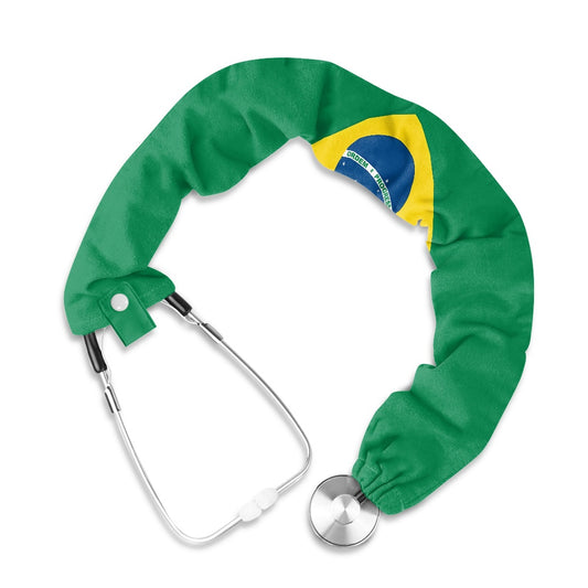 Brazil Flag Inspired Stethoscope Protective Cover