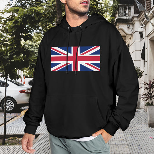 UK/Great Britain Flag Inspired Men's Hoodie (Made in the USA)