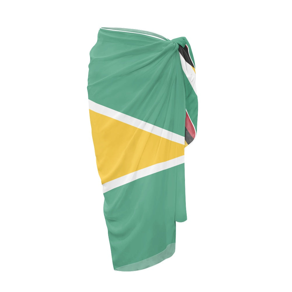 Guyana Flag Inspired Bikini Cover-Up