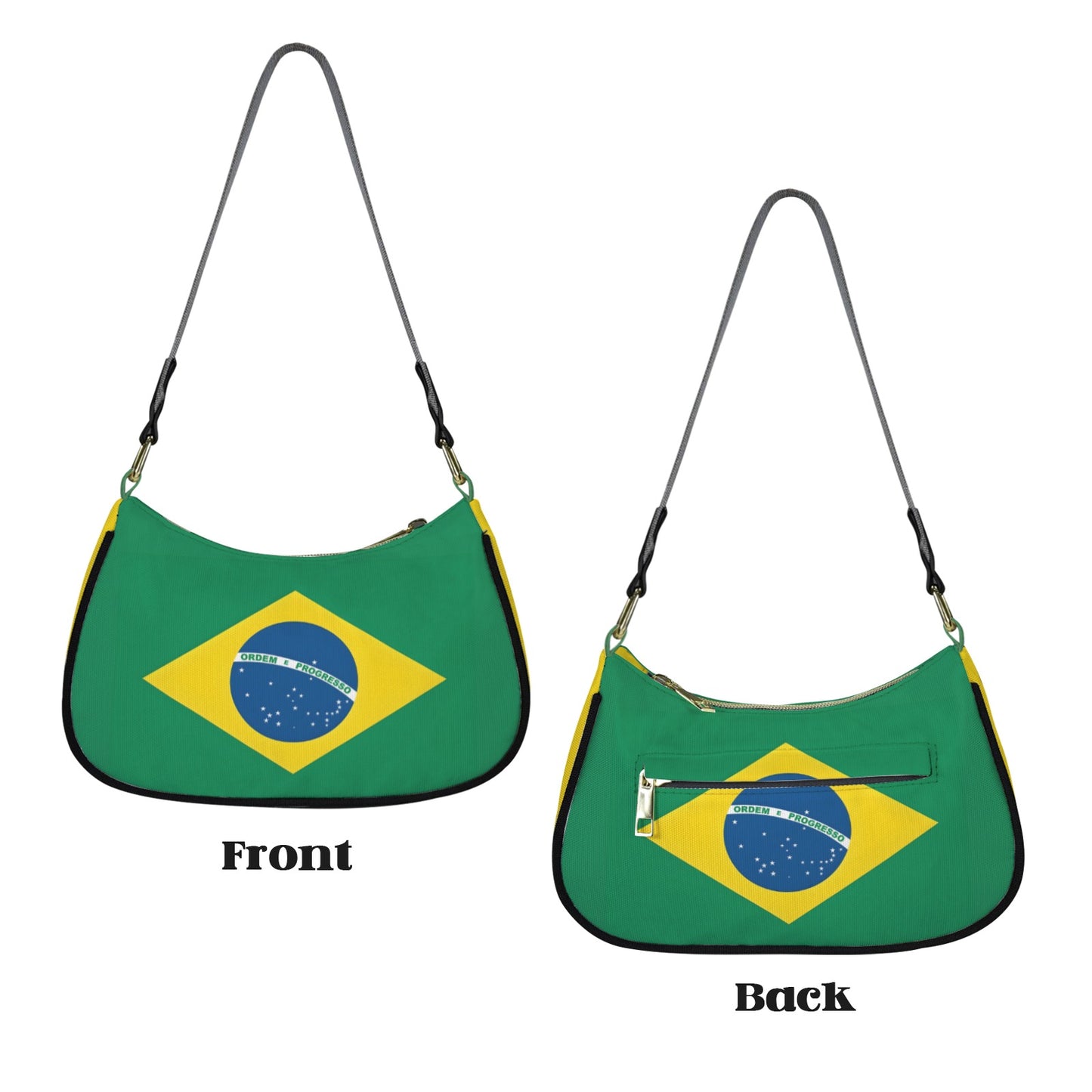 Brazil Flag Inspired Women's Shoulder Bag