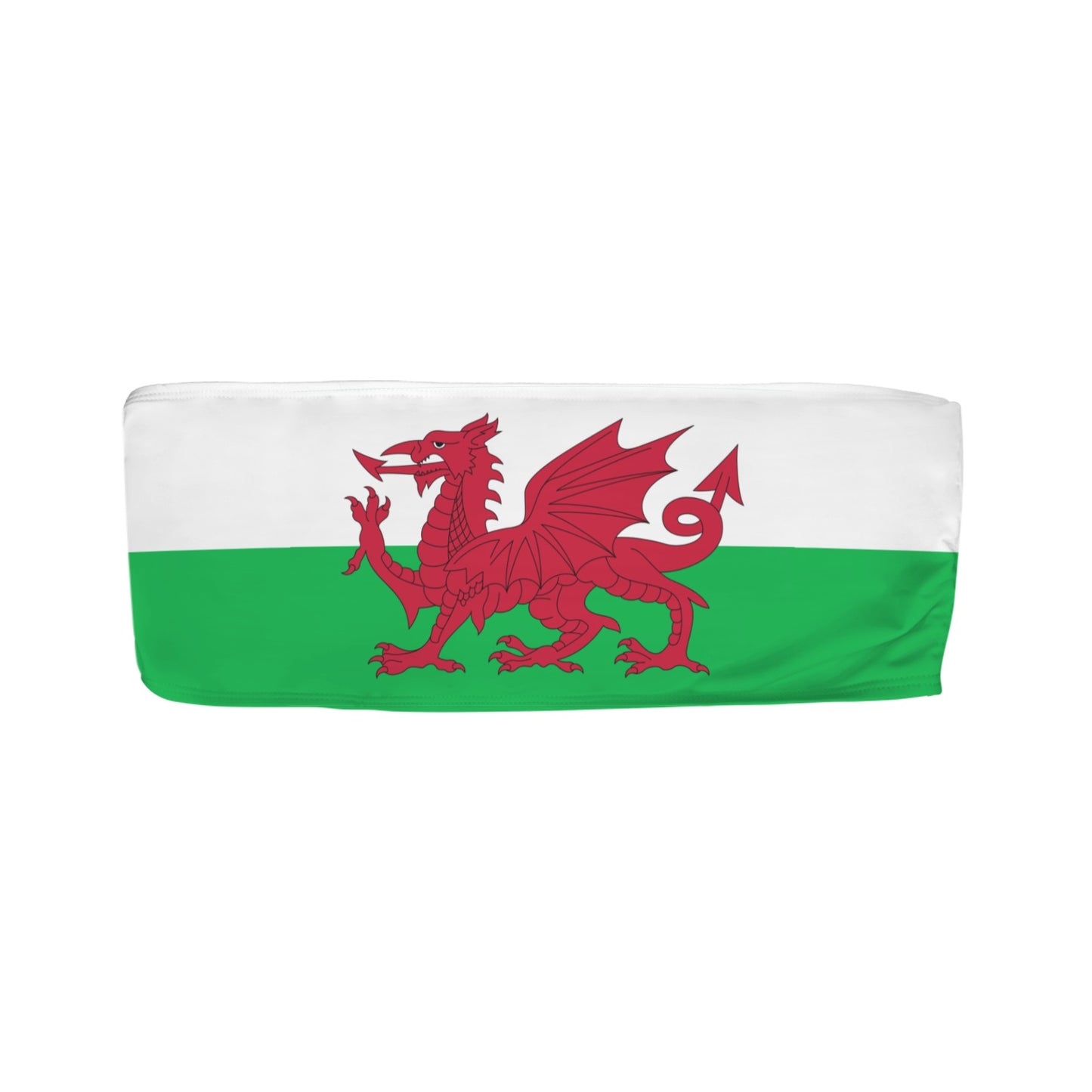 Wales Flag Inspired Bandeau Tube Bikini Top