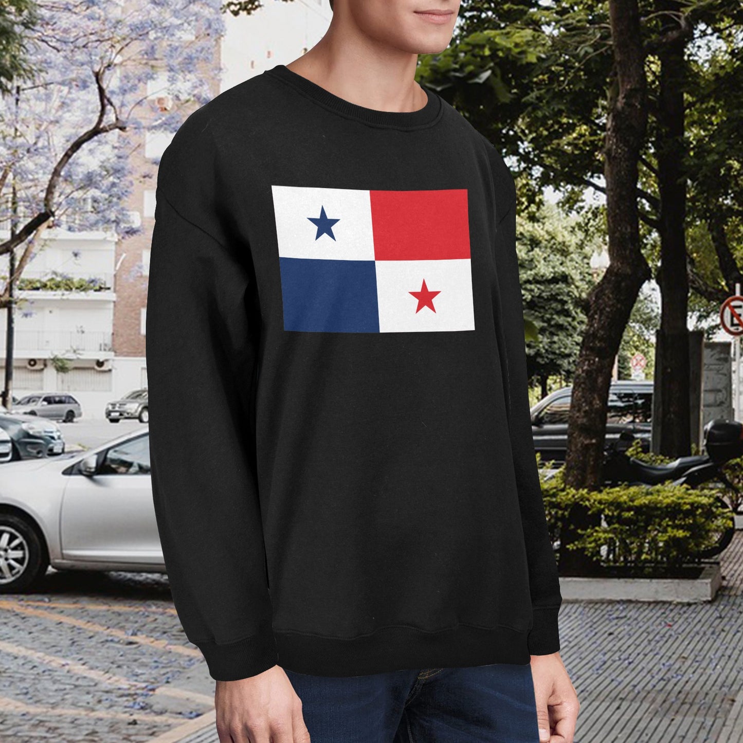 Panama Flag Unisex Fleece Sweatshirt (Made in the USA)