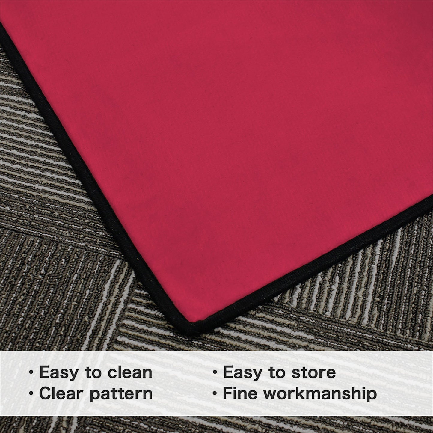 Arkansas Flag Inspired 84x60 Inch Area Rug with Black Binding (Made in the USA)