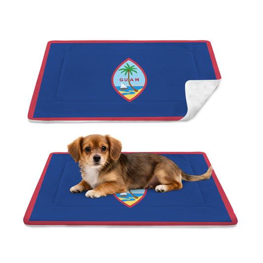 Guam Flag Inspired Pet Mat 25x18inch (Made in the USA)