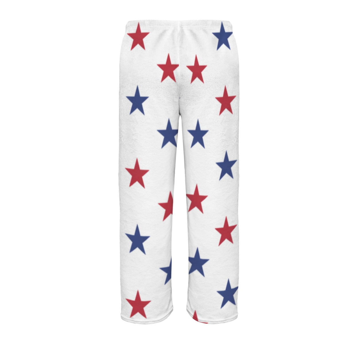 USA/American Flag Inspired Red and Blue Stars Men's Flannel Pajama Trousers Printed in the USA