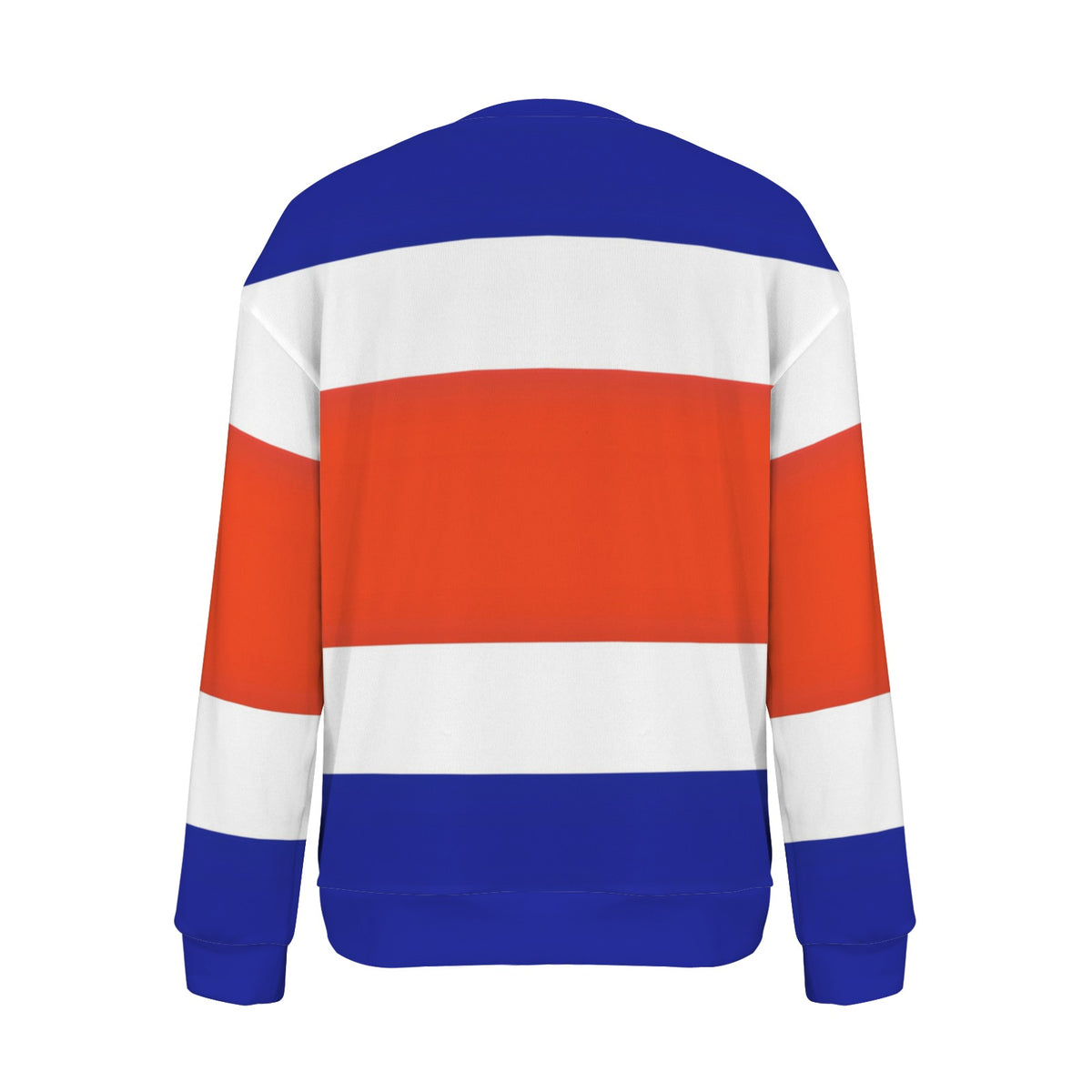 Costa Rica Flag Inspired Women's Crew Neck Sweater Printed in the USA