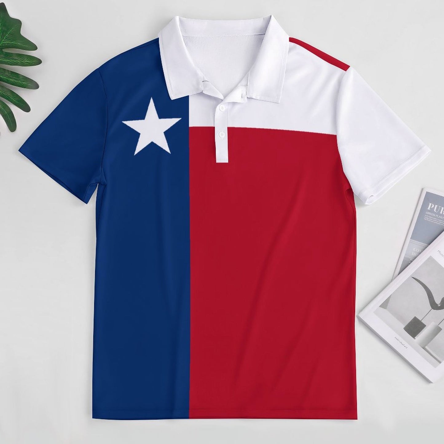 Texas Flag Inspired Women's Straight Fit Polo Shirt