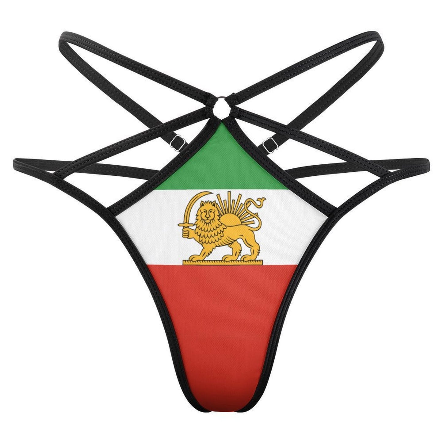 Iran Lion and Sun Flag Inspired Sexy Thongs (NZ066)