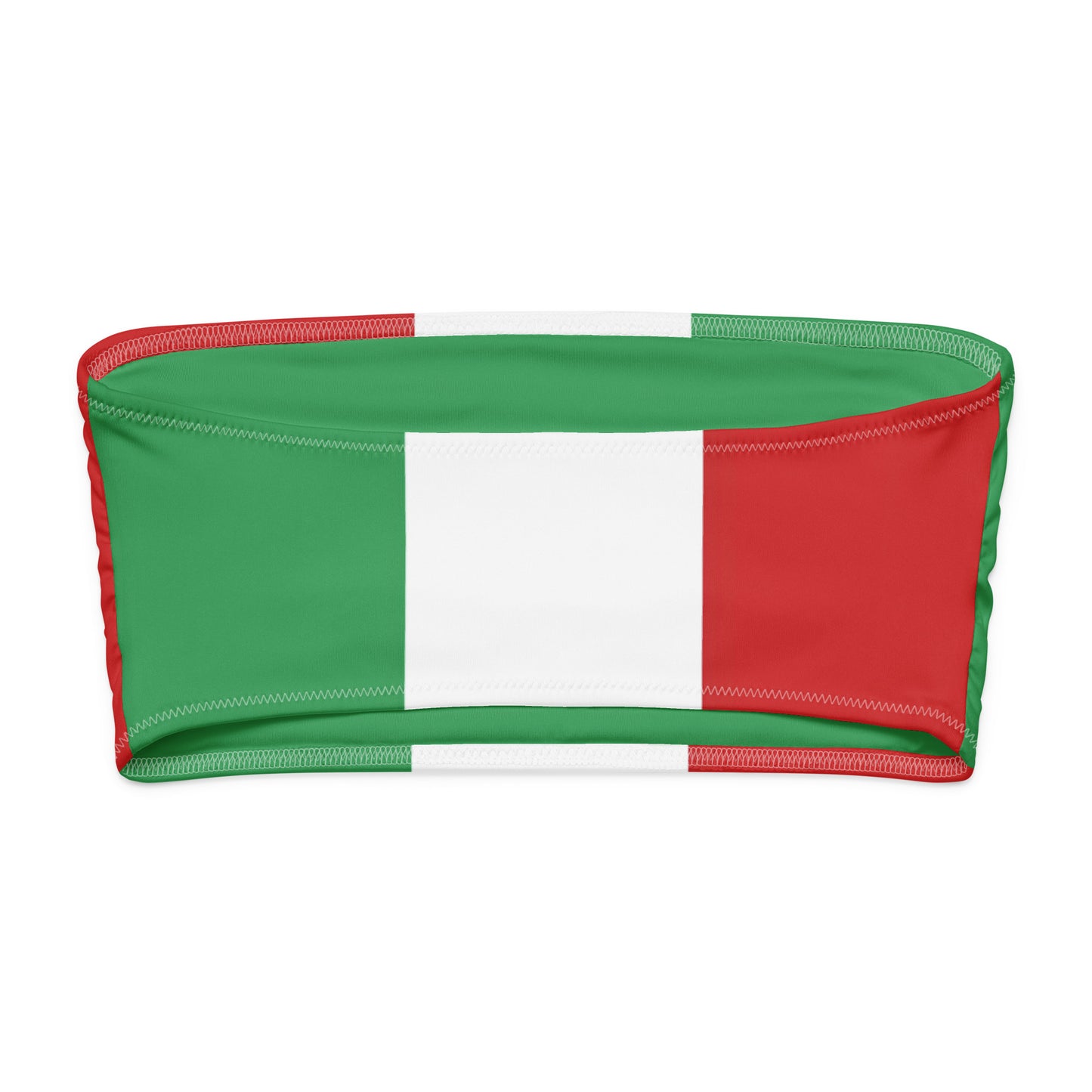 🌶️ Viva México Bandeau Bikini Top – Bold, Eco-Chic & Sun-Ready! 🇲🇽 - Luv My Flag