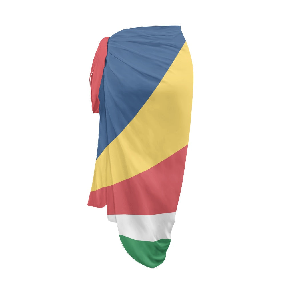 Seychelles Flag Inspired Bikini Cover-Up