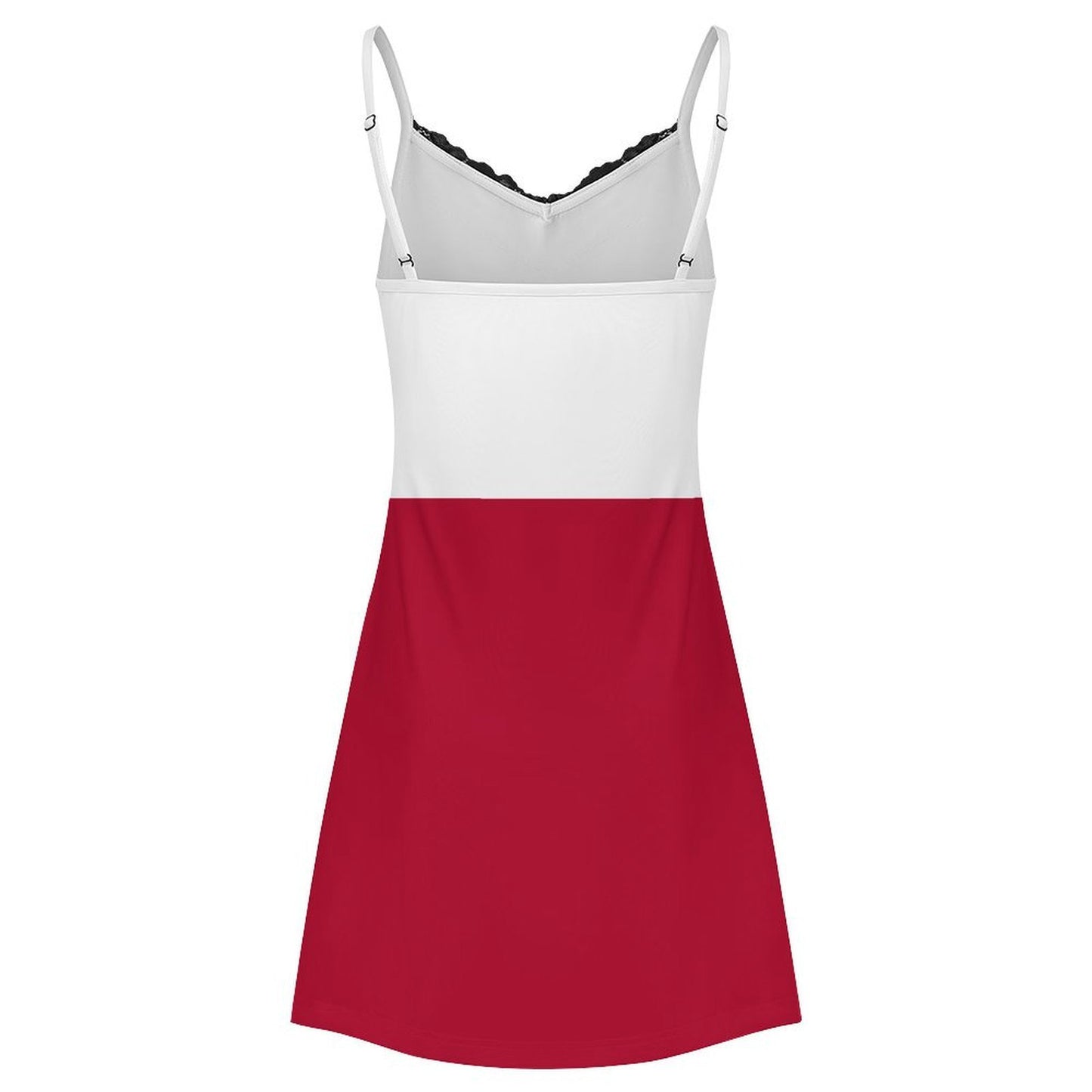 California Flag Inspired Women's Lace Slit Cami Pajama Dress