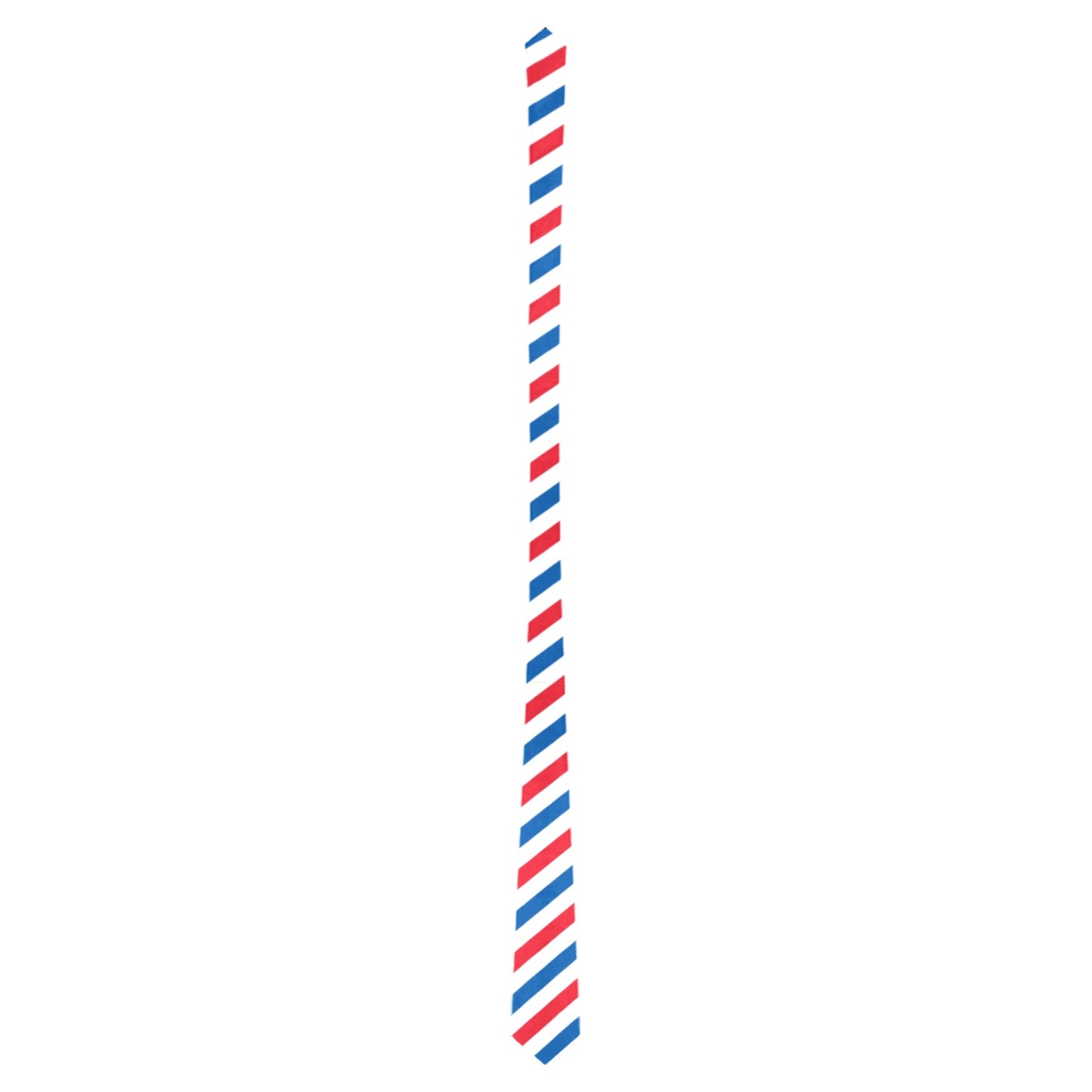 USA/American Flag Inspired Red, White and Blue Striped Pattern Classic Necktie (Two Sides)